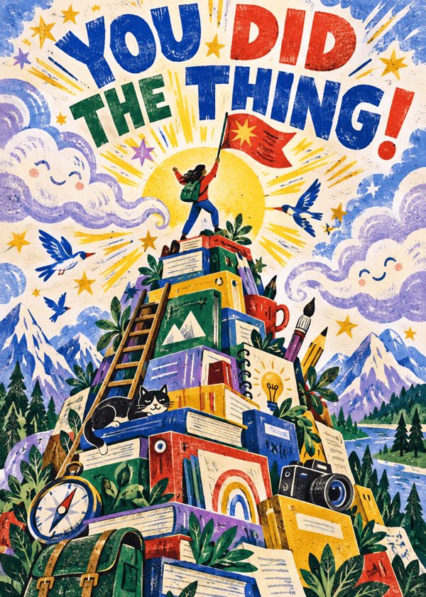 Congratulations card cover artwork