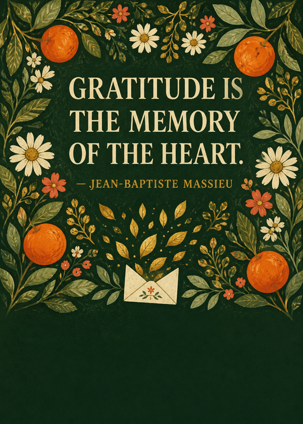 Thank you card cover artwork