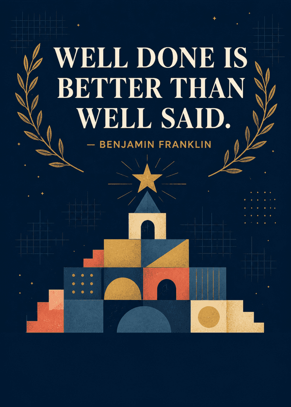 Work anniversary card cover artwork